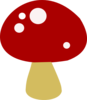Red Mushroom Clip Art